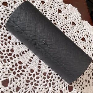 Prada Textured Black Eyewear Holder